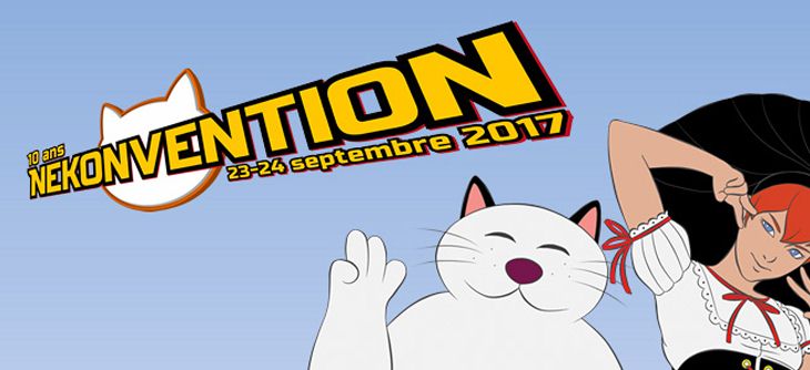 Affiche Nekonvention 2017 - 10ème édition de la convention manga et jeux vidéo