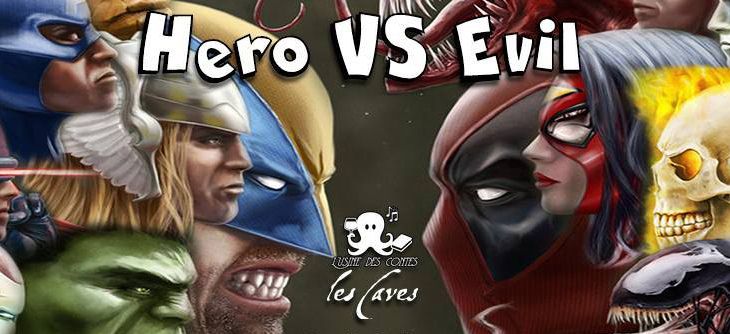 Affiche Comic's night Hero VS Evil