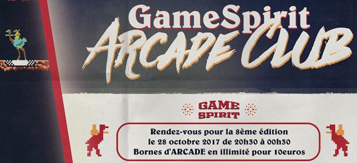 Affiche GameSpirit Arcade Club 2017 - 8ème édition