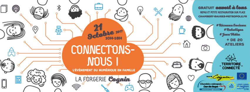 Affiche Connectons-nous - salon du numérique pour toute la famille