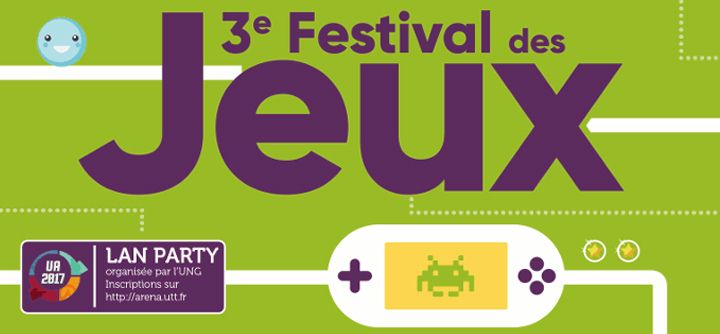 Affiche Festival des Jeux de Troyes 2017 - troisième édition