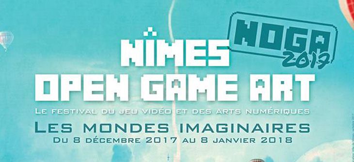 Affiche NOGA - Nîmes Open Game Art - Les mondes imaginaires