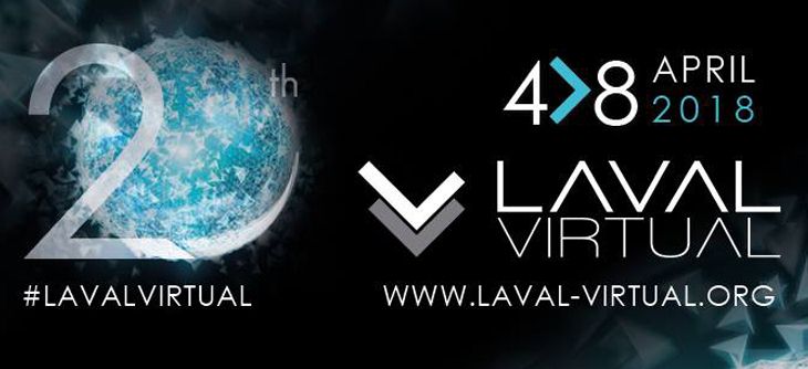 Affiche Laval Virtual 2018 - 20èmes Rencontres Internationales de Technologies et Usages du Virtuel