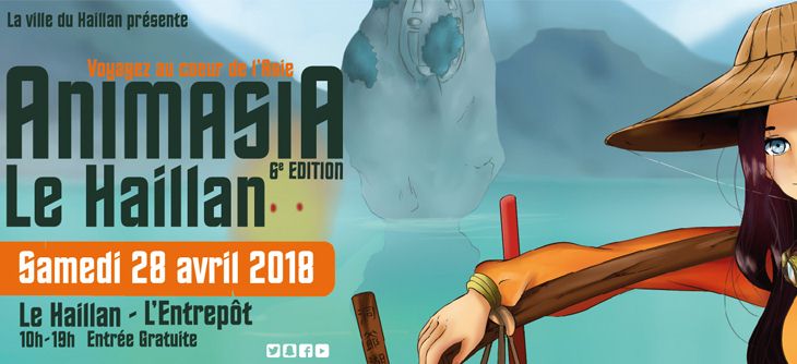 Affiche Animasia Le Haillan 2018 - festival aquitain des cultures asiatiques