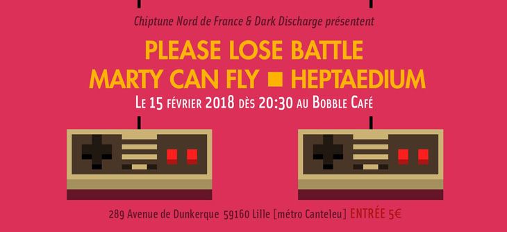 Affiche Please Lose Battle - Marty Can Fly - Heptaedium