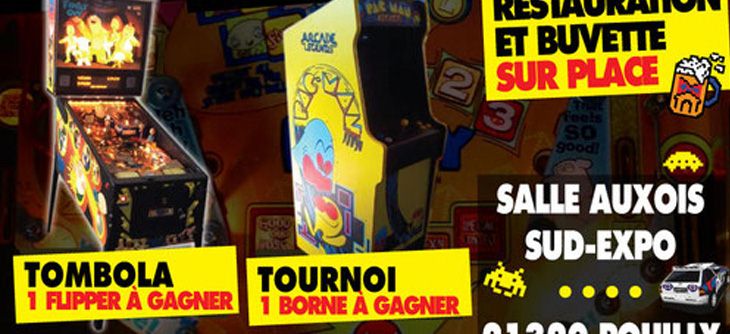 Affiche Bourgogne Game Show 2018 - salon arcade et jeux de café