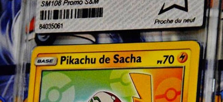 Affiche Vente aux enchères de cartes Pokémon à Drouot