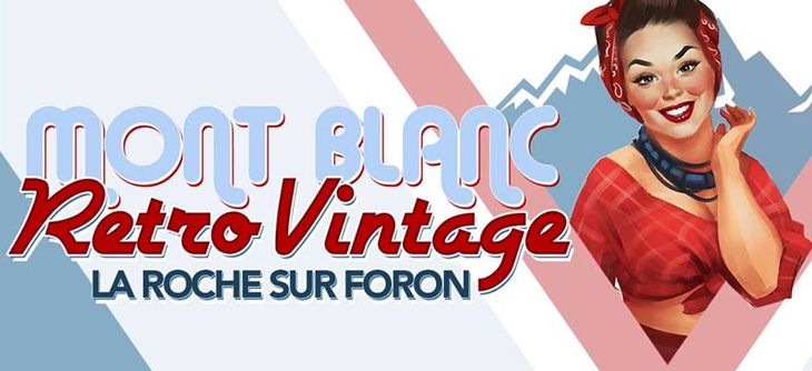 Affiche Salon Mont Blanc Retro Vintage
