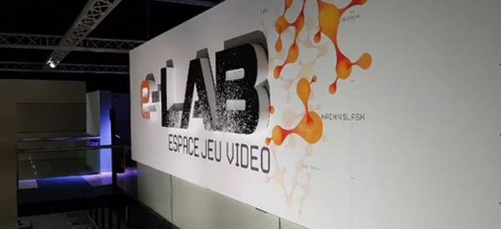 Affiche Ouverture de l'espace jeu vidéo e-Lab à la Cité des sciences et de l'industrie