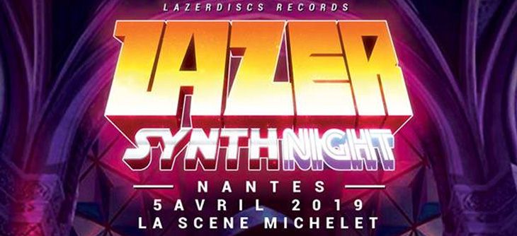 Affiche Lazer Synth Night par Lazerdiscs Records