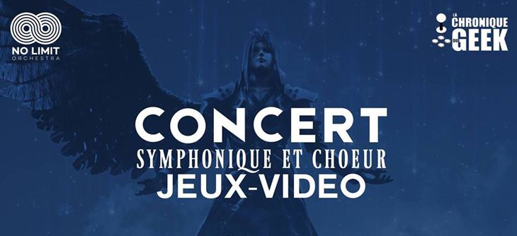 Affiche Concert Symphonique et choeur jeux vidéo No Limit Orchestra