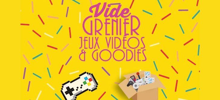 Affiche Vide greniers Jeux Vidéo et Goodies de la Nantes Accoord Games Week 2019