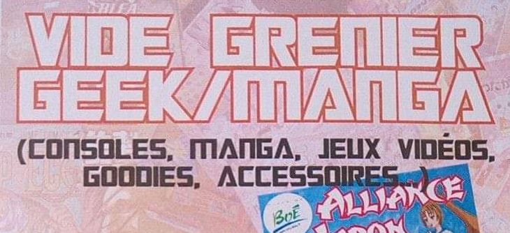 Affiche Vide Grenier Geek / Manga