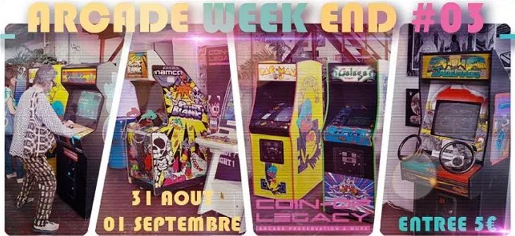 Affiche Point Éphémère X Coin-Op Legacy Arcade Week-end 2019 Affiche Point Éphémère X Coin-Op Legacy Arcade Week-end 2019