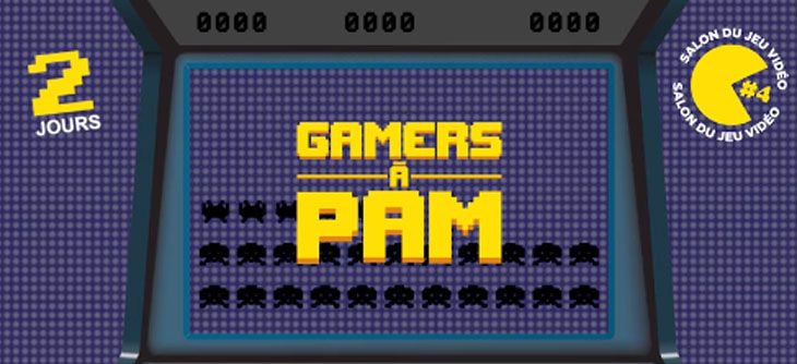 Affiche Gamers à PAM 2019 - 4ème Salon du jeu vidéo à Pont à Mousson