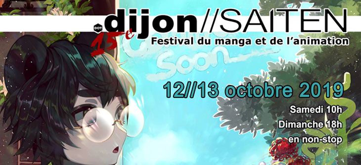 Affiche Dijon Saiten 2019 - 15ème édition du festival manga et animation