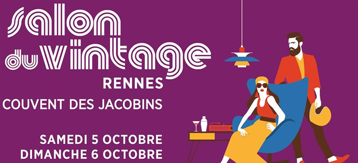Affiche Salon du Vintage de Rennes 2019