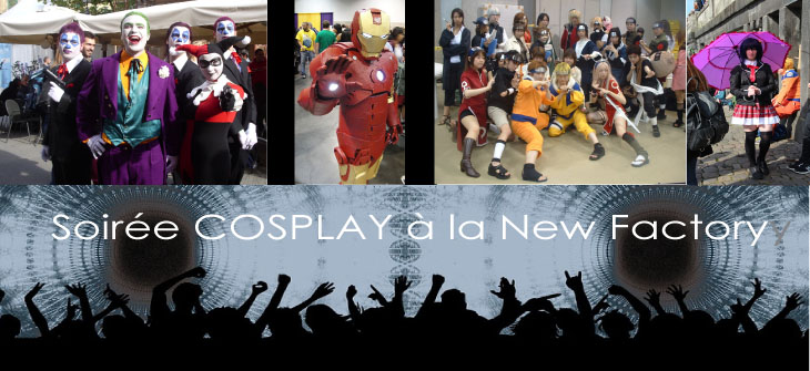 Affiche Soirée étudiante Cosplay Danse et karaoké