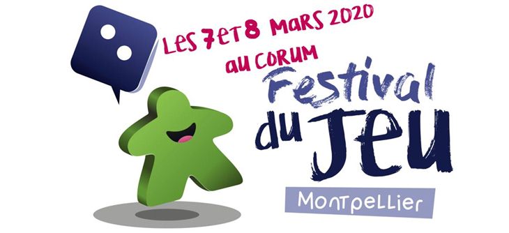 Affiche Festival du jeu de Montpellier 2020