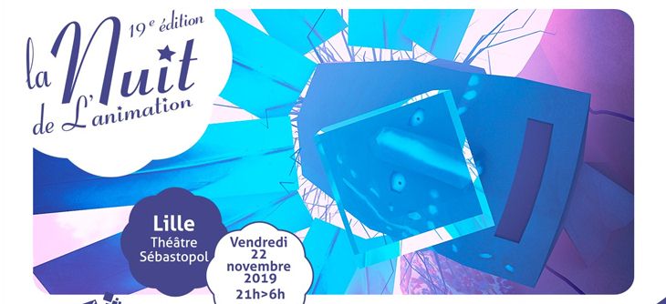 Affiche Fête de l'anim : Nuit de l'animation 2019