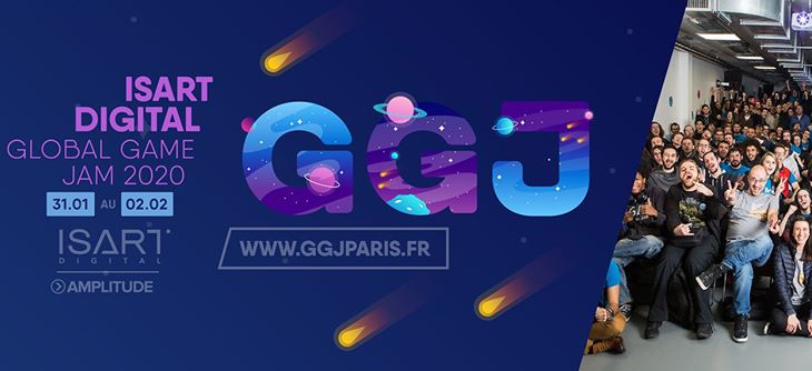 Affiche Global Game Jam Paris 2020