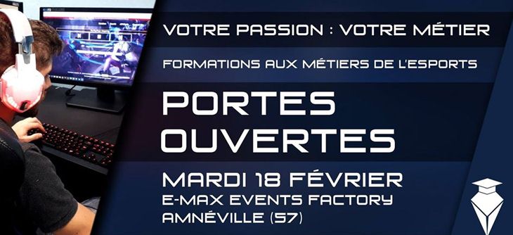 Affiche Journée portes ouvertes Helios Gaming School - Amnéville