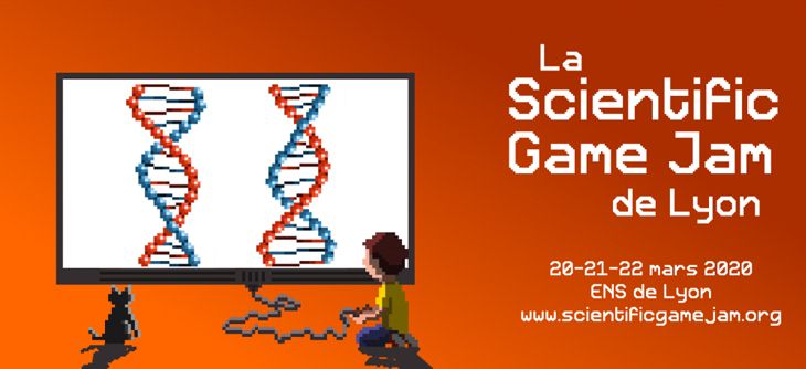Affiche Scientific Game Jam de Lyon