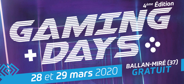 Affiche Gaming Days 2020 - Jeux Vidéo et Arts Numériques