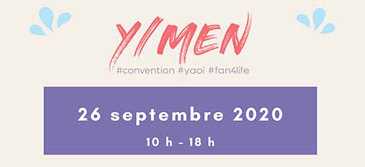 Affiche Y/MEN - convention Yaoi 2020