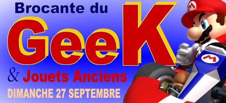 Affiche Brocante du Geek et Jouets Anciens Affiche Brocante du Geek et Jouets Anciens