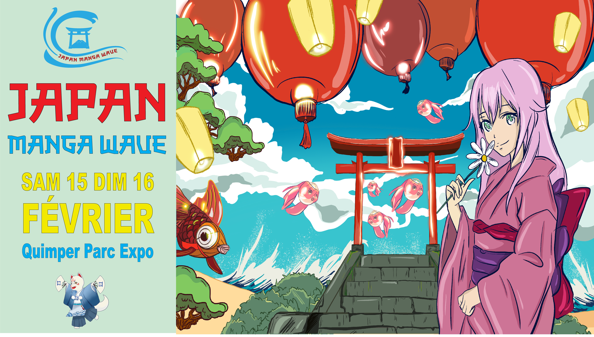 Affiche Japan Manga Wave Quimper 2025 Affiche Japan Manga Wave Quimper 2025
