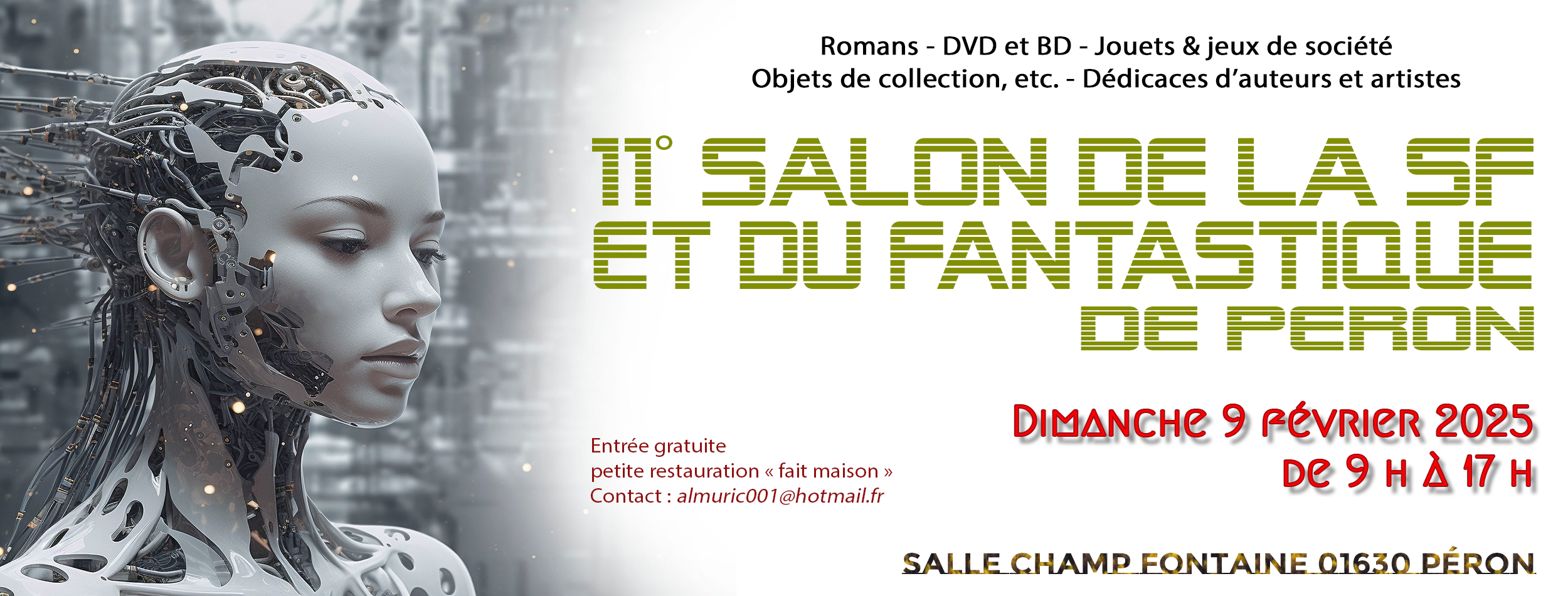 Affiche Salon de la SF et du Fantastique de Peron 2025 Affiche Salon de la SF et du Fantastique de Peron 2025