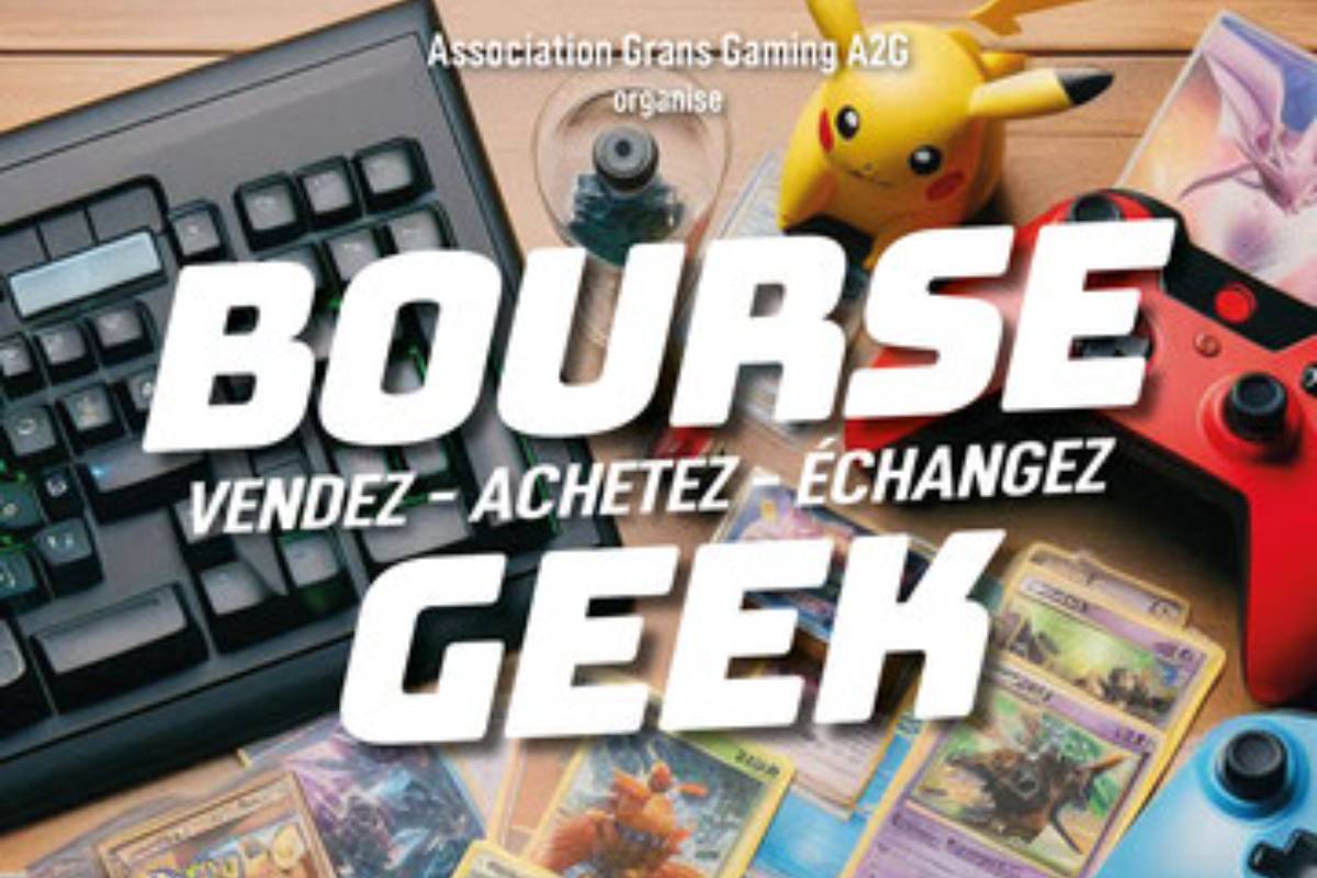 Affiche Bourse Geek de Grans 2025 Affiche Bourse Geek de Grans 2025
