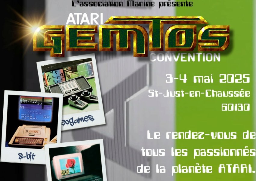 Affiche GemTos - rendez-vous des passionnés du monde Atari