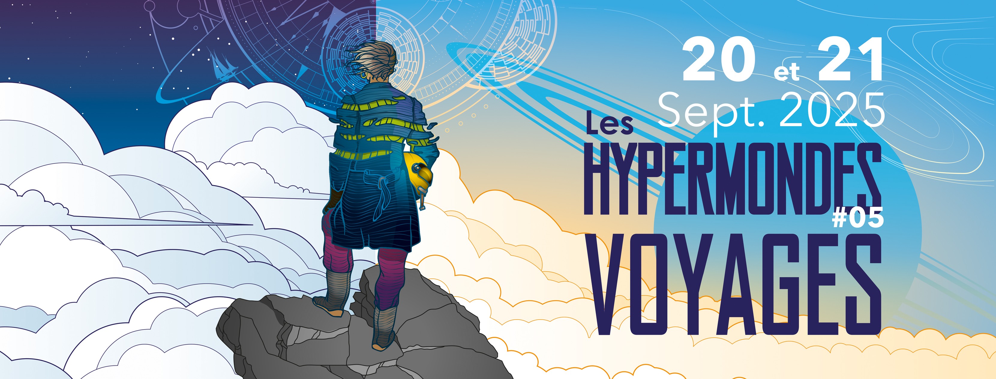 Affiche Festival Hypermondes - Voyages Affiche Festival Hypermondes - Voyages