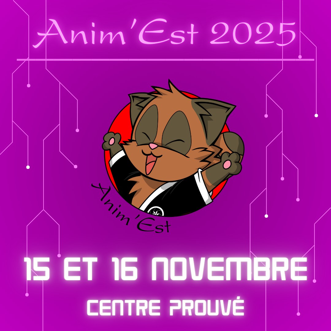 Affiche Anim'Est - convention de culture Japonaise du Grand Est Affiche Anim'Est - convention de culture Japonaise du Grand Est