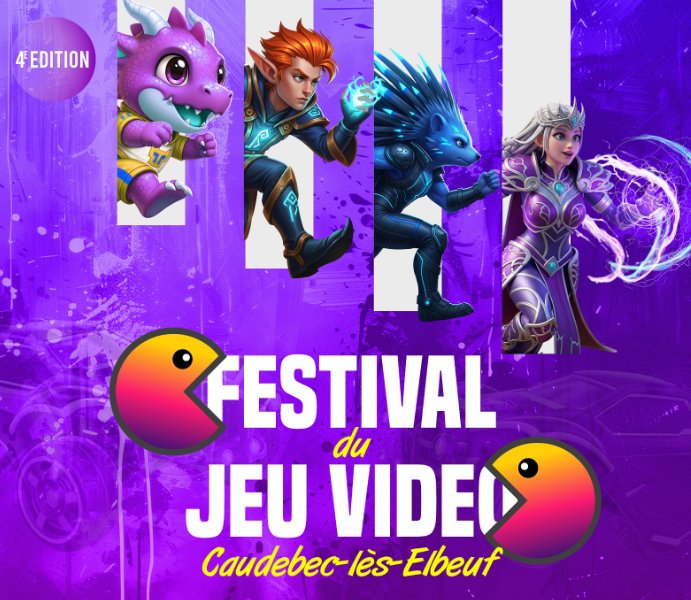 Affiche Festival du Jeu Vidéo de Caudebec-lès-Elbeuf Affiche Festival du Jeu Vidéo de Caudebec-lès-Elbeuf