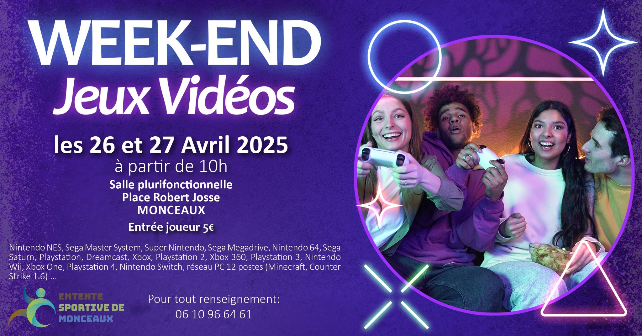 Affiche Week-End Jeux Vidéos