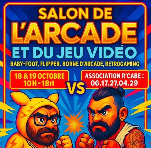 Affiche Salon de l’arcade et du jeu vidéo