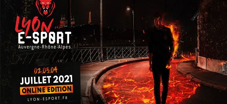 Affiche Lyon e-Sport 2021- édition ONLINE