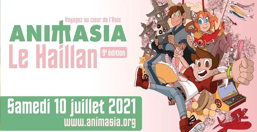 Affiche Animasia Le Haillan 2021 - festival aquitain des cultures asiatiques
