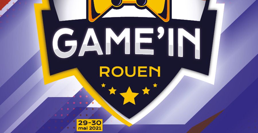 Affiche Game'In Rouen - Festival Online du jeu vidéo