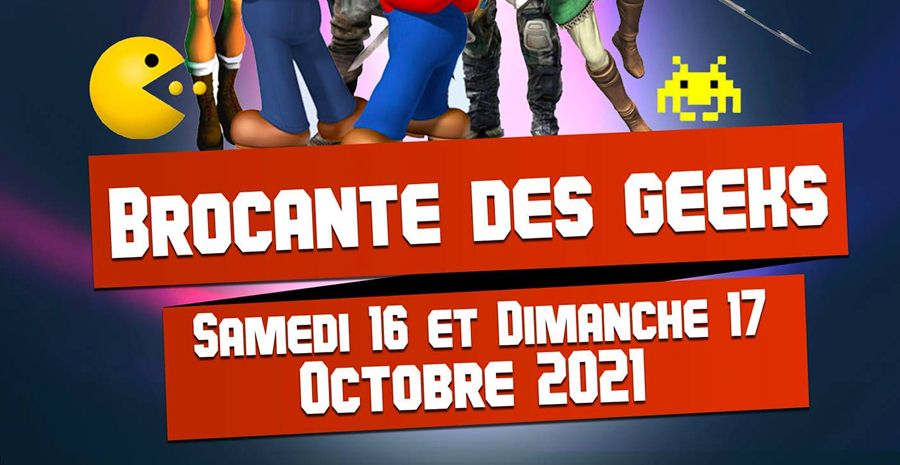 Affiche Brocante des Geeks 2021 de la mairie de Saint-Germain-des-Fossés Affiche Brocante des Geeks 2021 de la mairie de Saint-Germain-des-Fossés