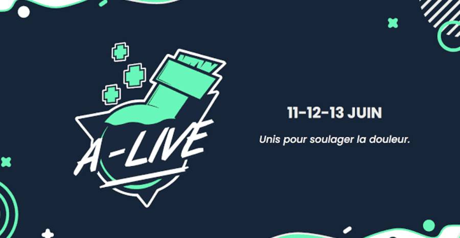 Affiche A-Live : Marathon gaming caritatif 