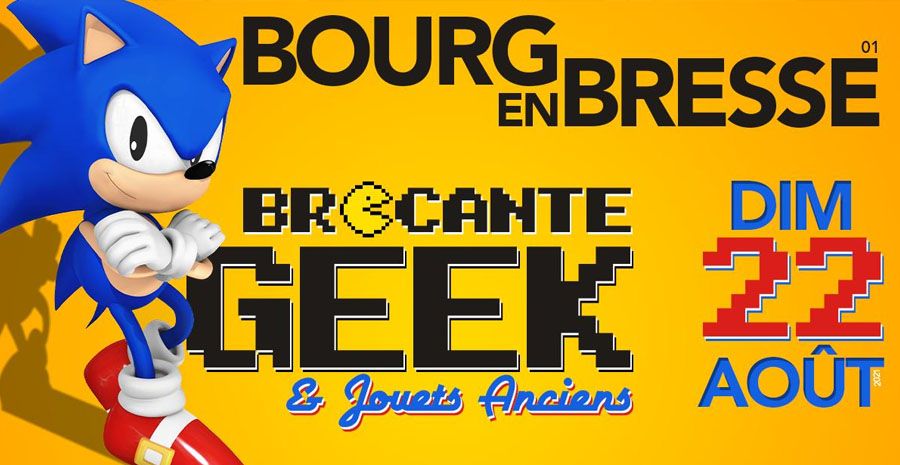Affiche Brocante du Geek et des jouets anciens Affiche Brocante du Geek et des jouets anciens