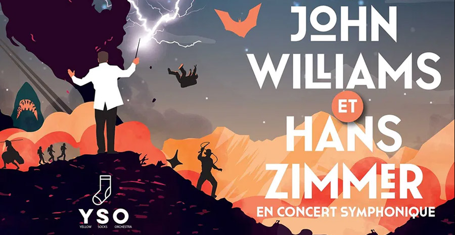 Affiche Les Musiques de John Williams et Hans Zimmer en concert symphonique