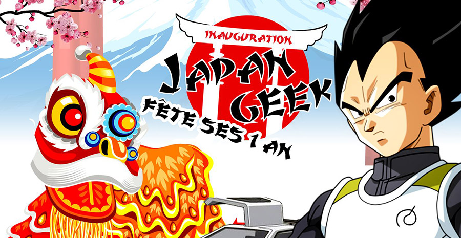 Affiche Inauguration du magasin Japan Geek Affiche Inauguration du magasin Japan Geek