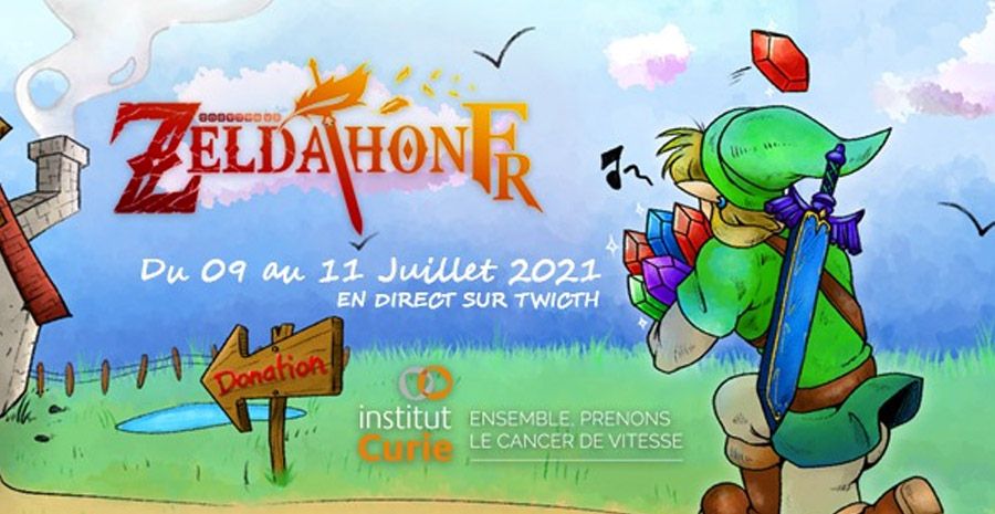 Affiche ZeldathonFR - édition 2021 du marathon caritatif The Legend of Zelda