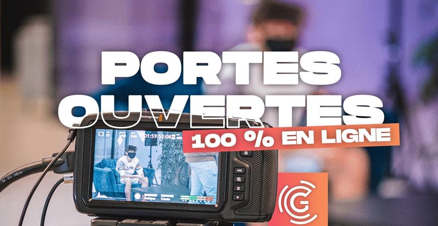 Affiche Portes Ouvertes Gaming Campus - rentrée 2021