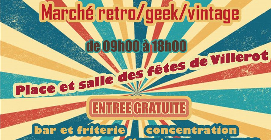 Affiche Marché retro-geek-vintage